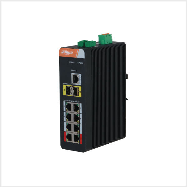 Dahua 10-Port Managed Industrial Gigabit Switch with 8-Port PoE (V2.0)