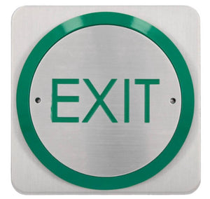 CDVI RTE-85E All-Active EXIT Logo Exit Button Surface Mount