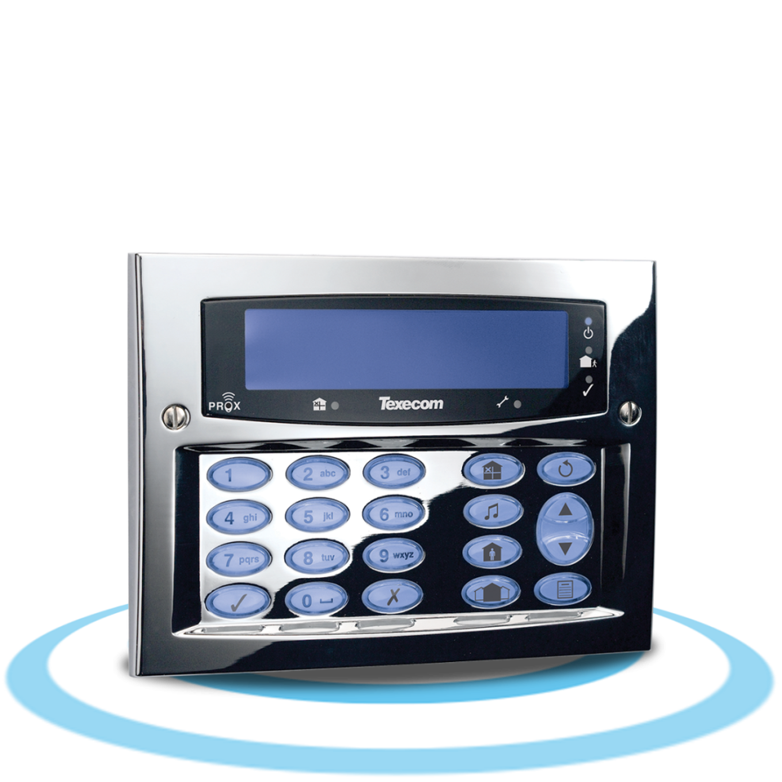 Texecom Premier Elite FMK Flush Mount Keypad Polished Chrome