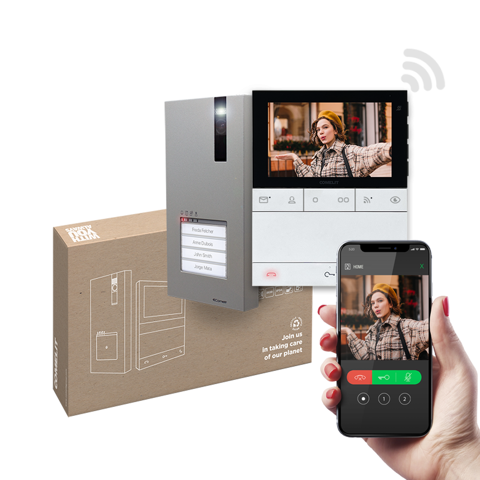 Comelit Quadra & Logos WiFi Handsfree Kit SB2