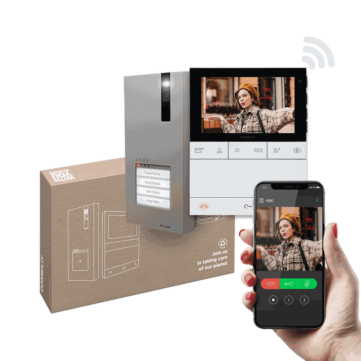 Comelit Quadra & Logos WiFi Handsfree Kit SB2