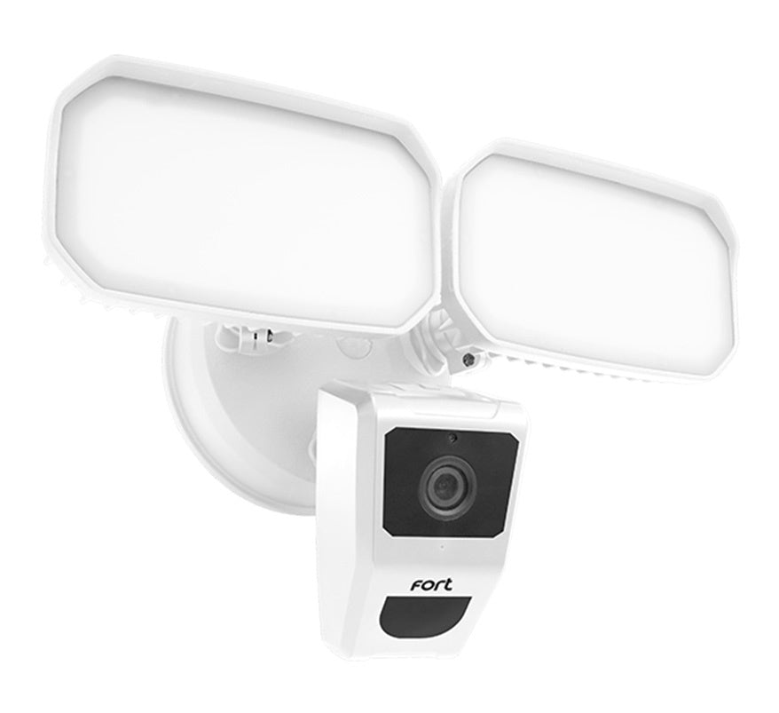 ESP Fort Wi-Fi Smart Security Twin Spotlight with Camera (White) (ECSPCAMFLW) - JEM Systems UK