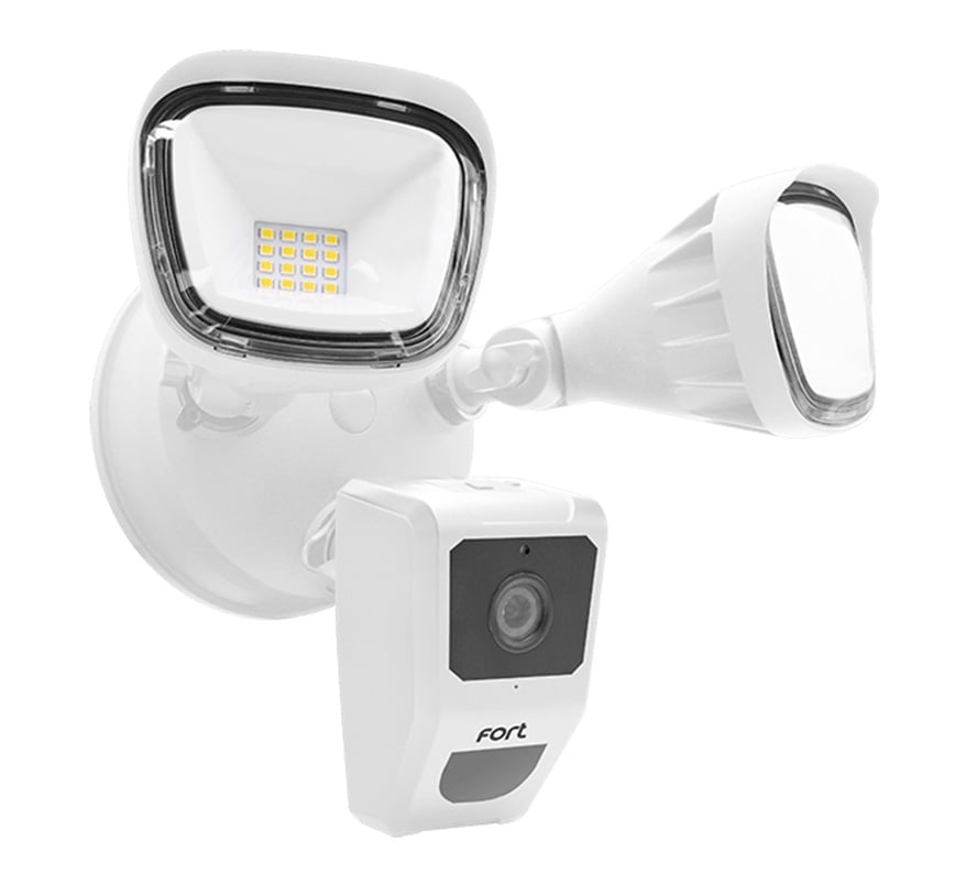 ESP Fort Wi-Fi Smart Security Floodlight with Camera (White) (ECSPCAMSLW) - JEM Systems UK