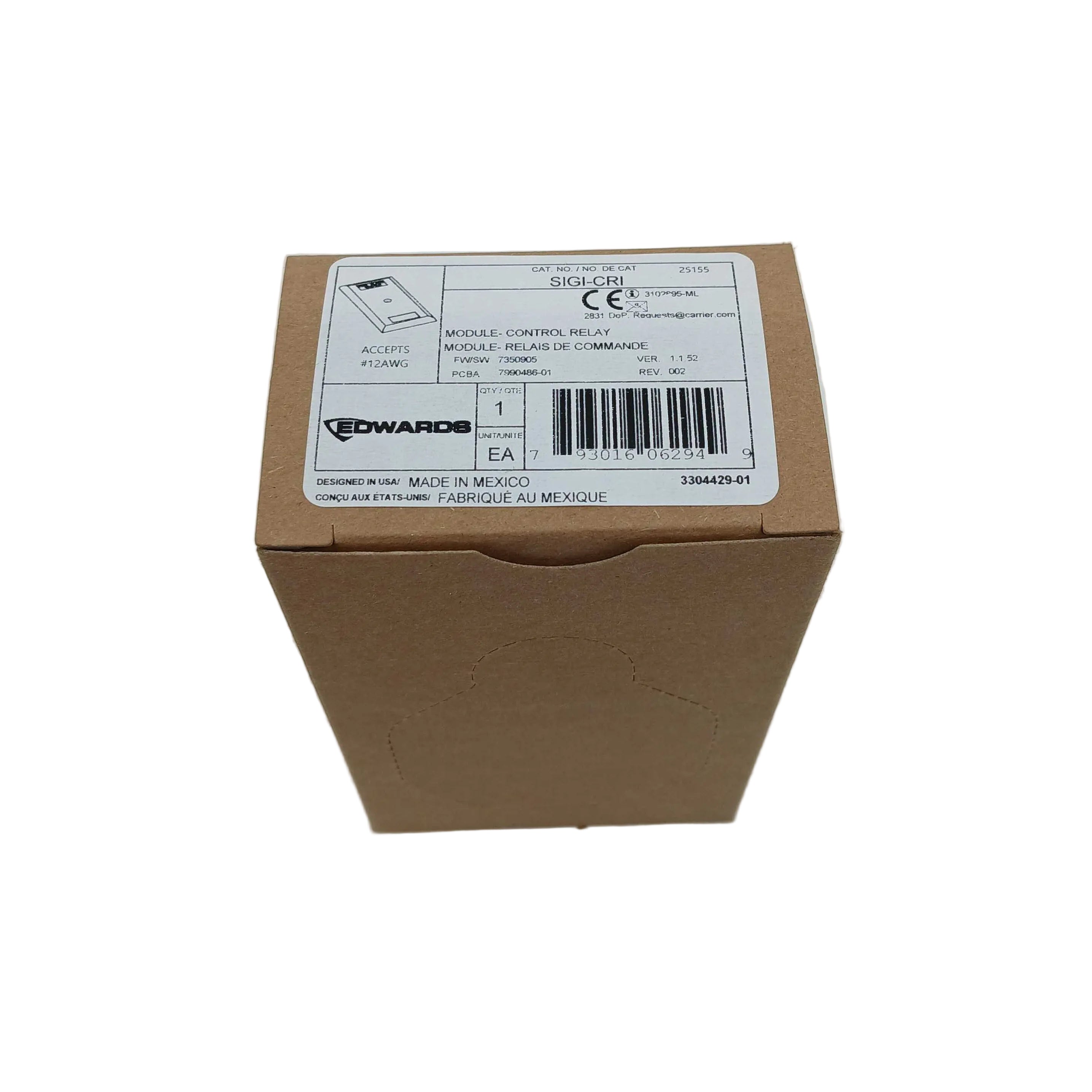 Edwards SIGI-CRI Control Relay w/ Isolator - JEM Systems UK