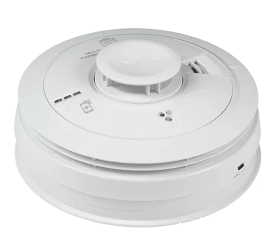 Aico Ei3030 Mains Powered Multi-Sensor Fire and Carbon Monoxide Alarm with Rechargeable Back-Up Battery - JEM Systems UK