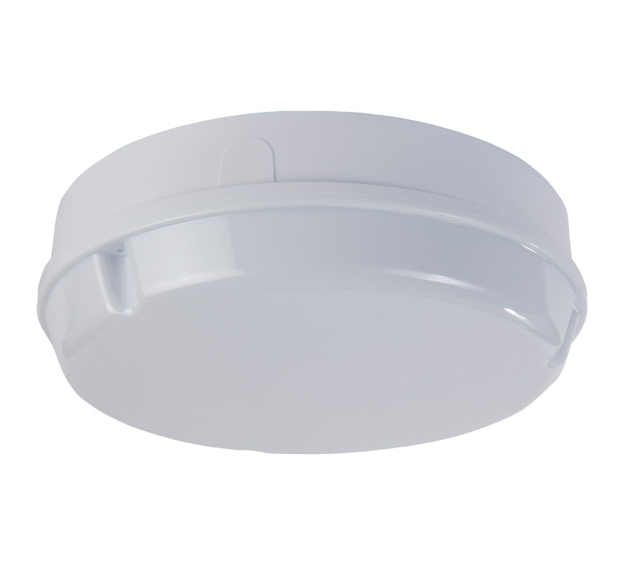 BLE ENDCLIFFE 14W IP65 Circular Emergency Amenity Light c/w Microwave Sensor - White Base (EL-120701-WH-M3-MW) - JEM Systems UK