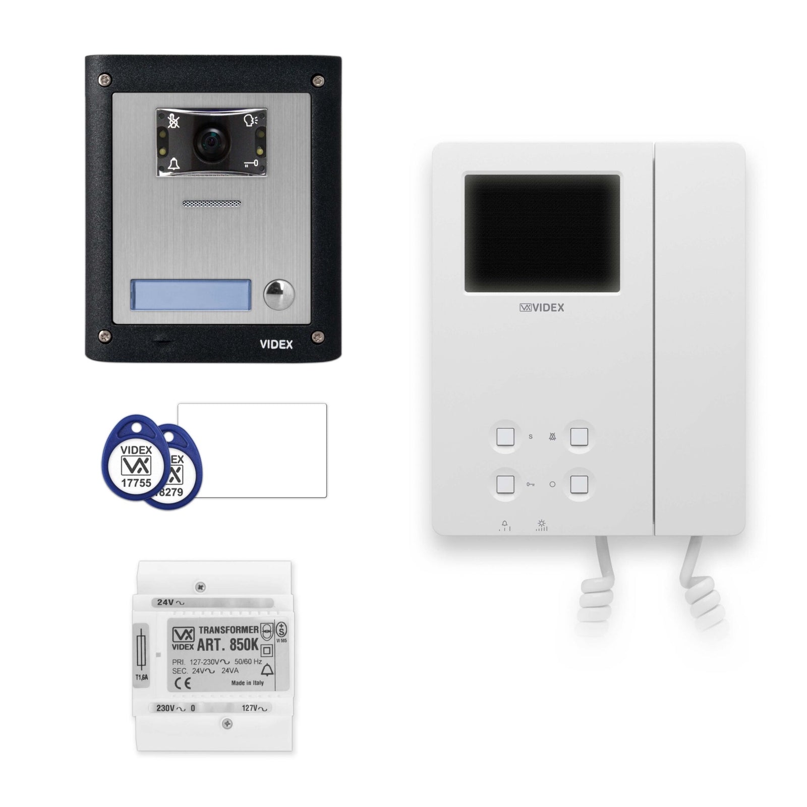 Videx 4000 Series 1-Way Surface Colour Video Kit c/w Proximity Access & 6358 Monitor