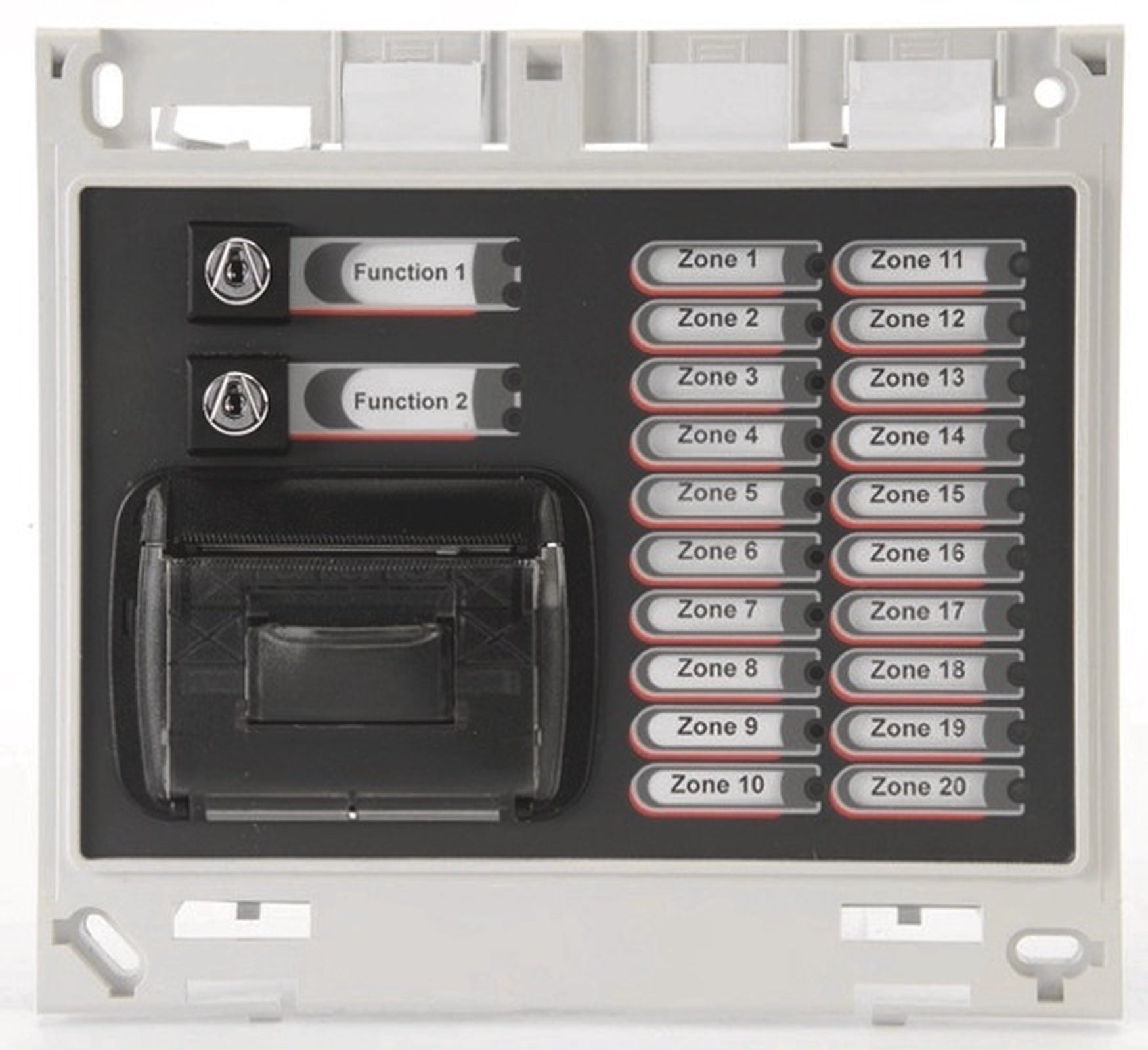C-TEC ZFP 20 Zone Indicator Module c/w Name Slots/Printer & 2 Switches