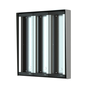 Videx 8000 Series 9 Module 3 Row Surface Box Aluminium