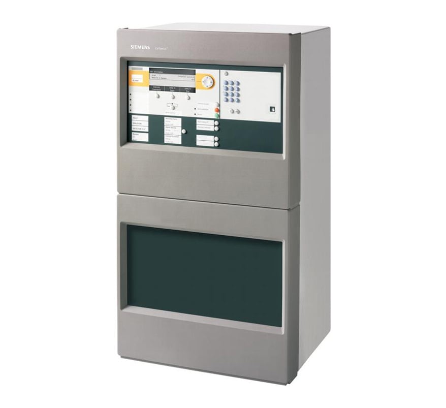 Siemens FC726-ZA Cerberus PRO 4 Loop Modular Fire Panel c/w 5 Card Cage Slots (No Zonal LEDs) - JEM Systems UK