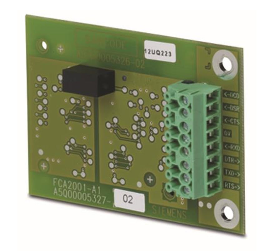 Siemens FCA2001-A1 Cerberus PRO RS232 Module (Isolated) (for FTO2001-A1 Event Printer) (A5Q00005327) - JEM Systems UK