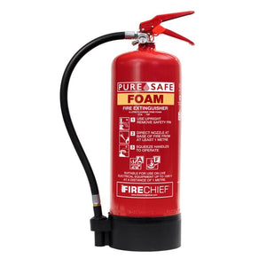 Firechief FFF6S 6ltr PureSafe Fluorine Free Foam Extinguisher - A&F