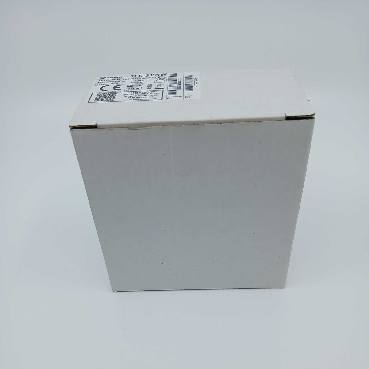 FireClass TFS-3191W Conventional Fire Alarm Sounder, White - JEM Systems UK