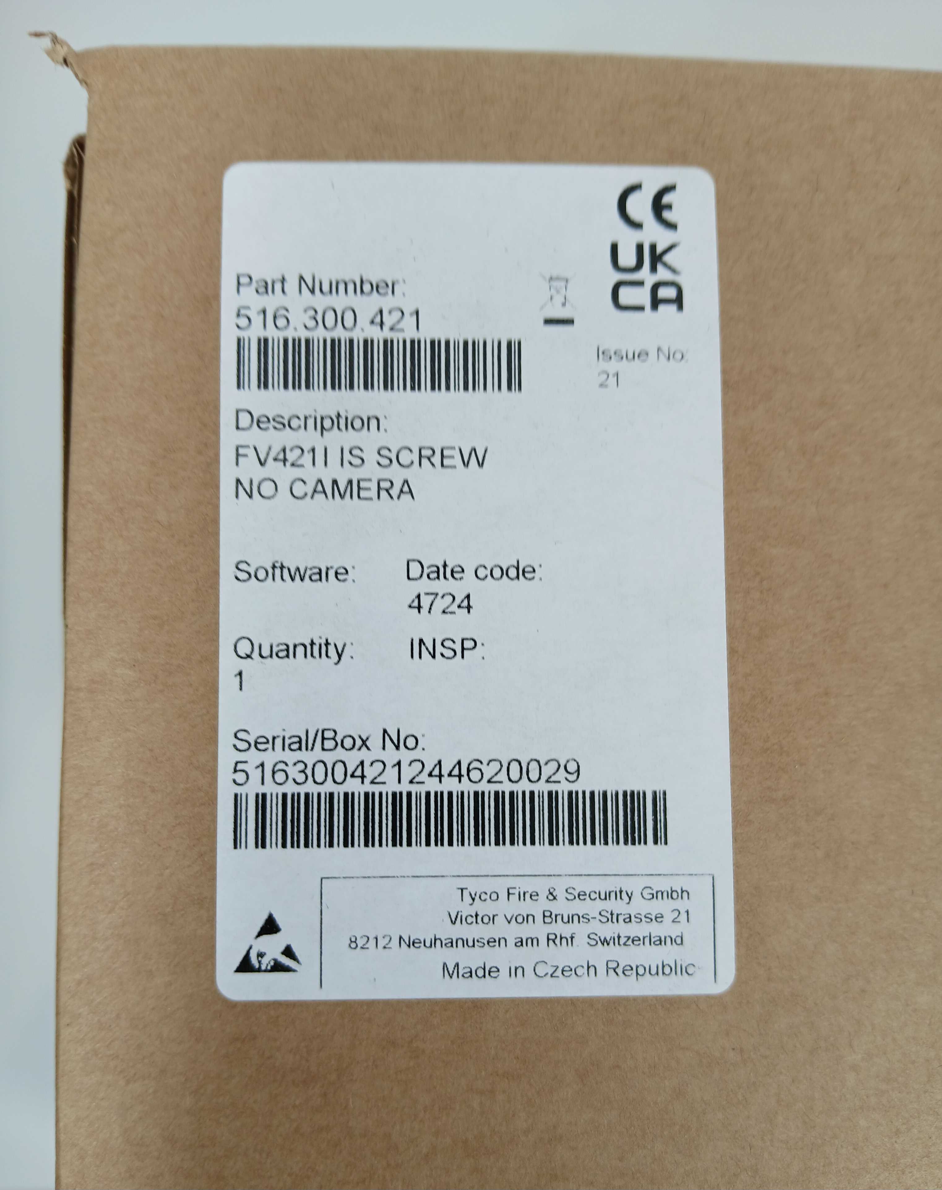 FireClass 516.300.421 FV421I IR Flame Detector - JEM Systems UK