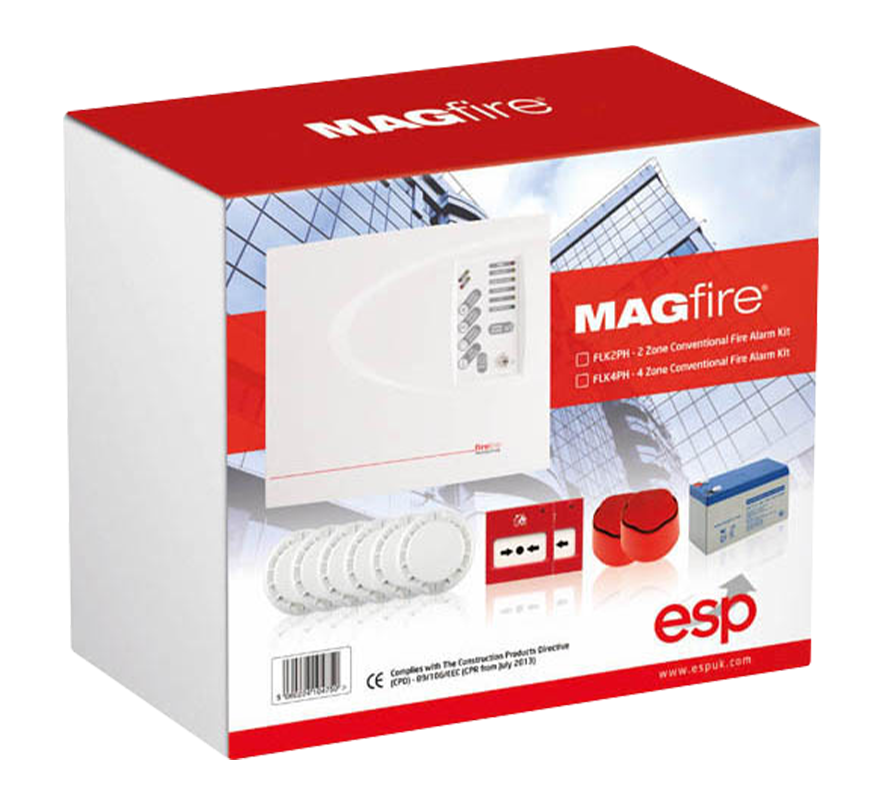 ESP MAGfire 2 Zone Conventional Fire Alarm Kit (FLK2P) - JEM Systems UK