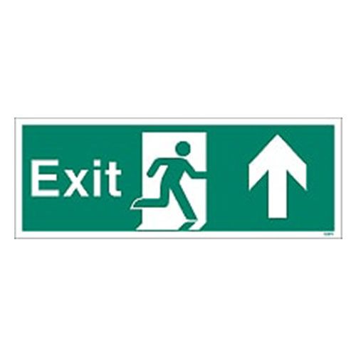 Firechief Sign EXIT UP White (W446K)