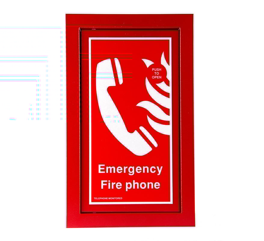 Cameo Type A Fire Telephone Outstation, Red, Flush Mount - Loop Wired (FTO/RFL) - JEM Systems UK