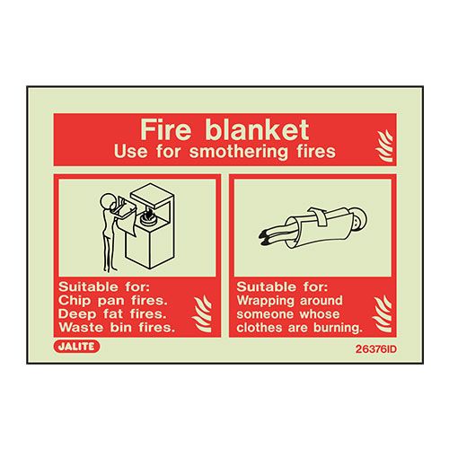 Firechief Fire Blanket ID Sign (6376D/R)