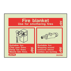 Firechief 6376D/R Fire Blanket ID Sign