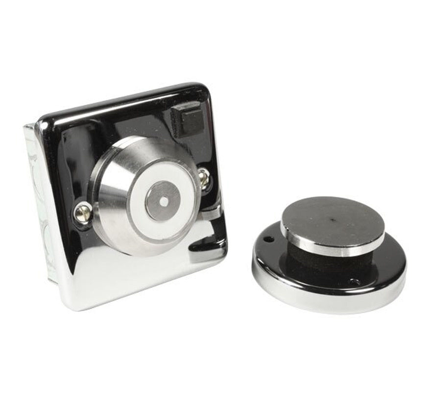 Geofire Decorative 230V Electromagnetic Fire Door Holder (Polished Chrome) (3-59-0302-C001) - JEM Systems UK