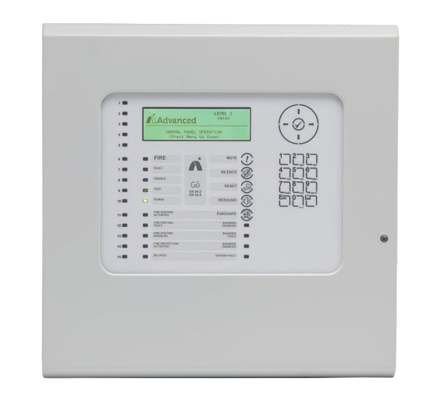 Advanced GO1+ Fire Alarm Panel - Grey (Apollo/Hochiki - 126/127 Addresses) - JEM Systems UK