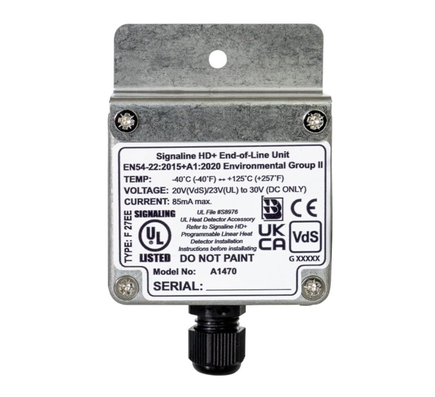 Signaline HD+ Programmable Linear Heat Detection Cable End Of Line Unit (SL-HDP-EOL) - JEM Systems UK
