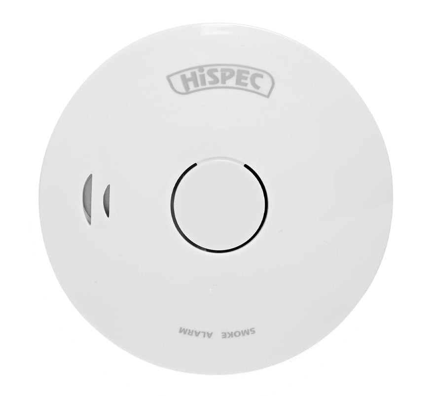 Hispec 10 Year Longlife Battery Optical Smoke Alarm (HSA/BP/10) - JEM Systems UK
