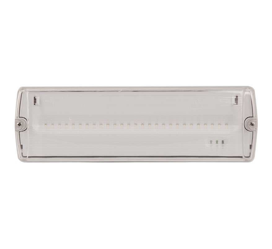 Hispec Emerald LED Emergency Bulkhead with Self-Test (HSEM/LED-ST) - JEM Systems UK