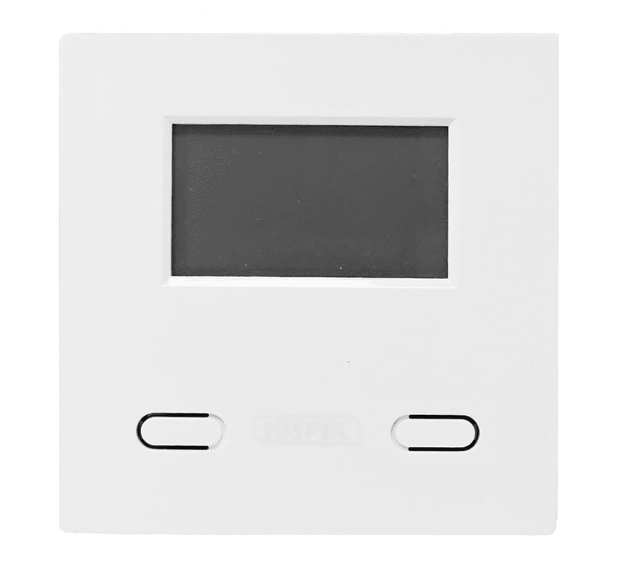 Hispec 230V Flush Mount CO2 & Temperature Monitor (HSSA/CO2) - JEM Systems UK