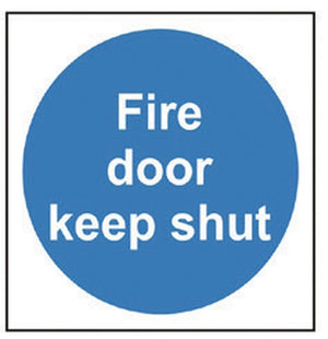 Jewel FDKSP Fire Door Keep Shut Sign, Photoluminescent, 100x100mm