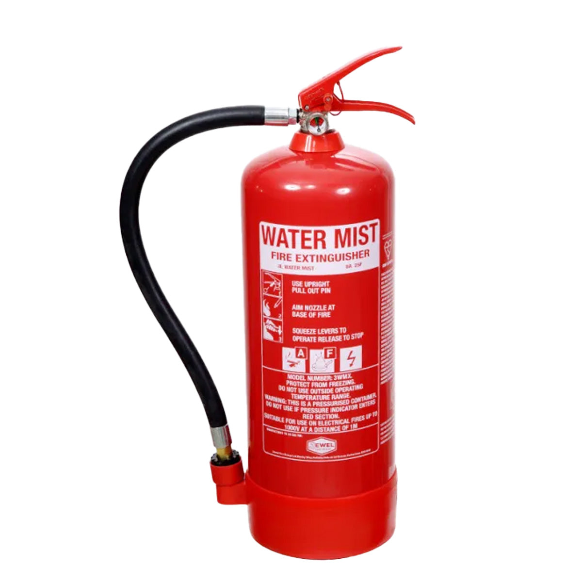 Jewel 3WMX 3L Water Mist Fire Extinguisher (6L Cylinder)