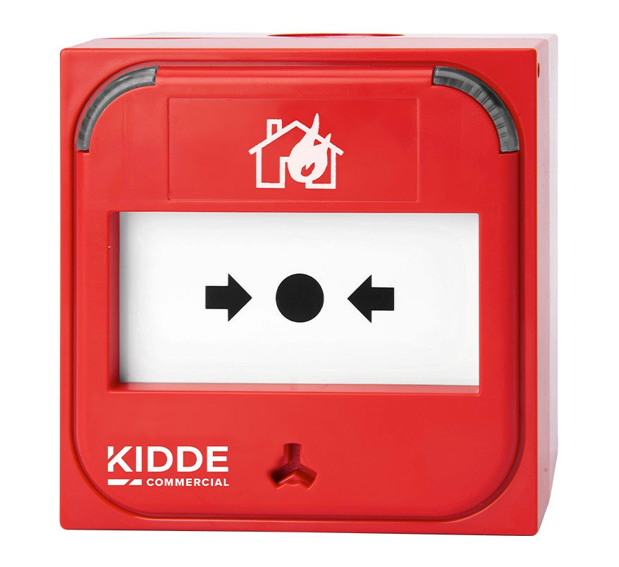 Kidde Intelligent Addressable Manual Call Point (No Back Box) (Red) (KE-DM3010R) - JEM Systems UK