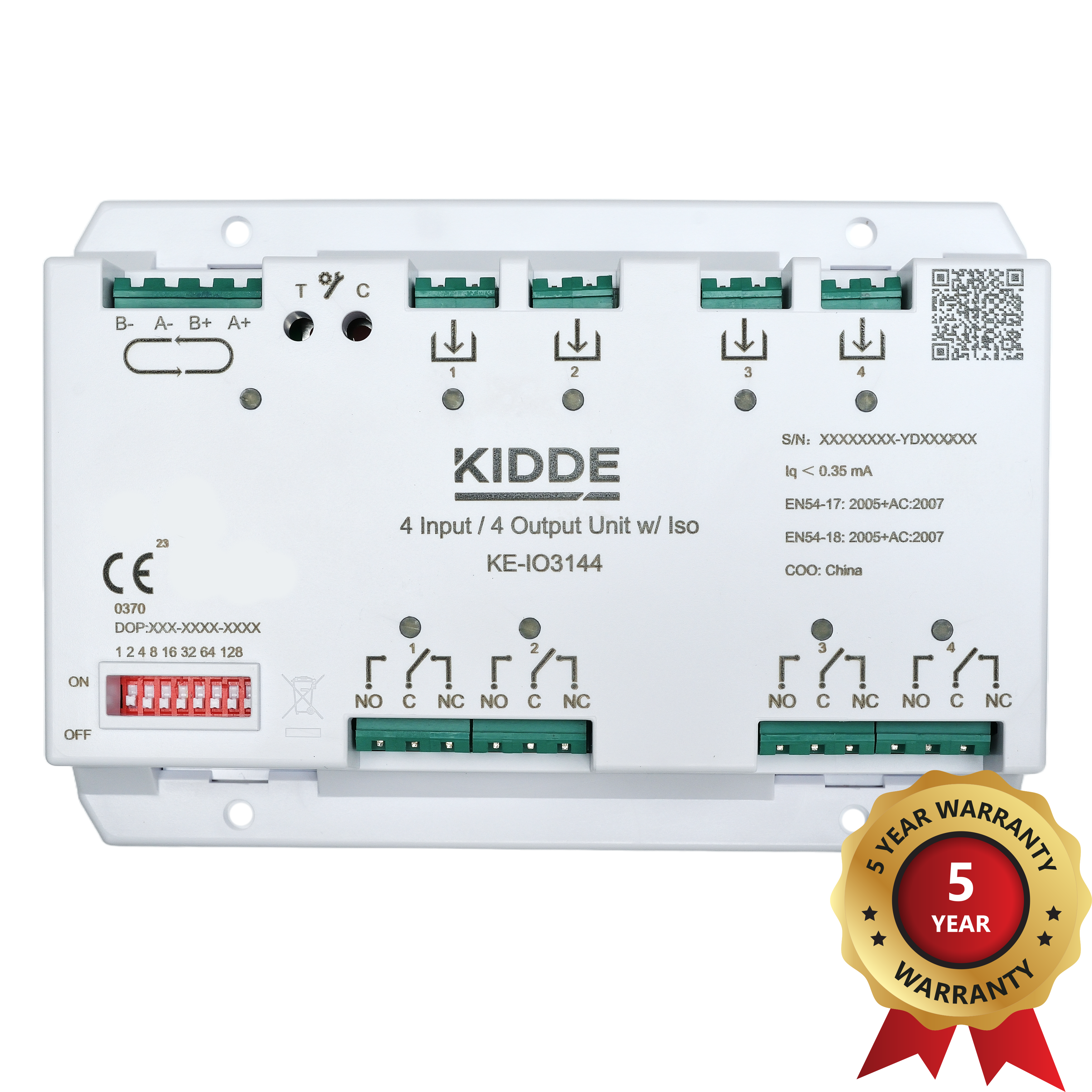 Kidde KE-IO3144 Excellence Series Addressable 4 Input / 4 Output Unit - JEM Systems UK