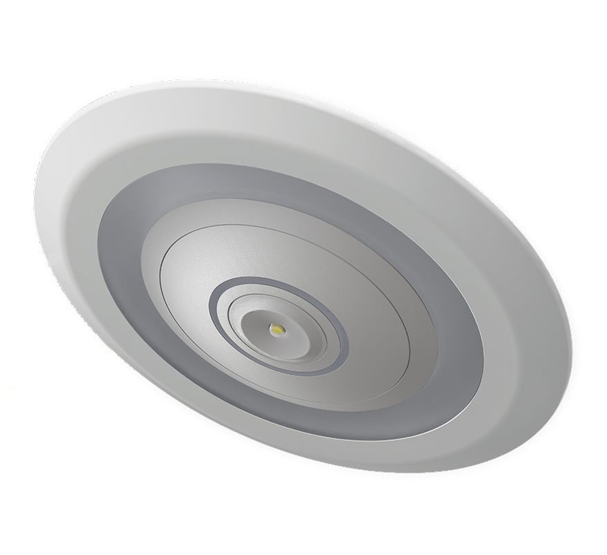 Lumi-Plugin 4000K IP20 Fire Rated LED Downlight with Emergency Light - Flood (Cool White) (LP110WH4KFLEM) - JEM Systems UK