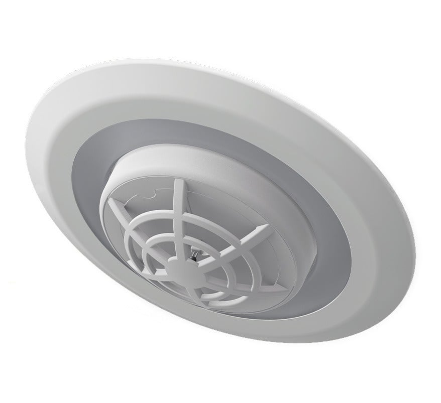 Lumi-Plugin 3000K IP20 Fire Rated LED Downlight with Radio-Interlink Heat Alarm (Warm White) (LP110WH3KMBWHA) - JEM Systems UK