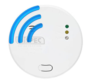 Hispec RF PRO Mains Powered Radio-Interlink Carbon Monoxide Alarm with Rechargeable Backup Battery (HSSA/CO/RF10-PRO)