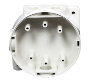 Hochiki MBB-2(WHT) Marine Mounting Back Box with Glands - White