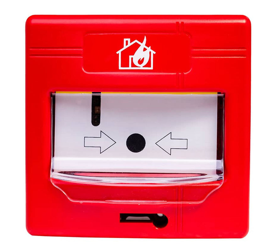 Global Fire Conventional Manual Call Point with Cover (Red) (GFE-MCPE-C) - JEM Systems UK