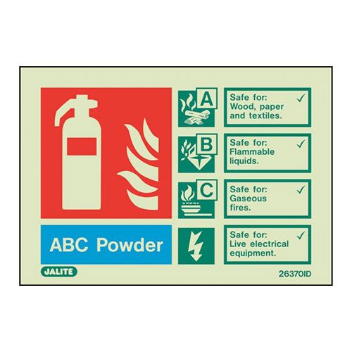 Firechief Sign ABC POWDER Photolum (6370ID/R)