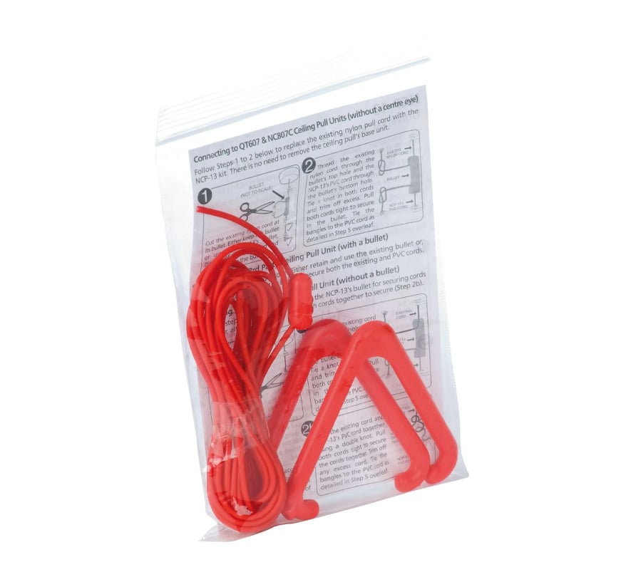 C-TEC Anti-Bacterial Wipe Clean Pull Cord Accessory Pack (NCP-13) - JEM Systems UK