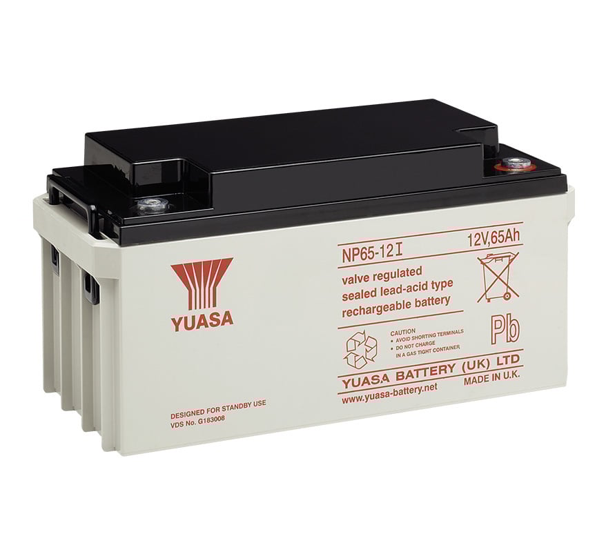 Yuasa NP 12v 65Ah Sealed Lead Acid Battery (NP65-12) - JEM Systems UK