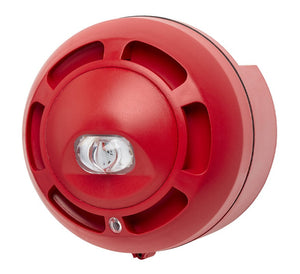 Fike NSF100 Conventional Sounder & White VAD - 32 Tones, Red, Deep IP65 Base (NSF100R-W-D)