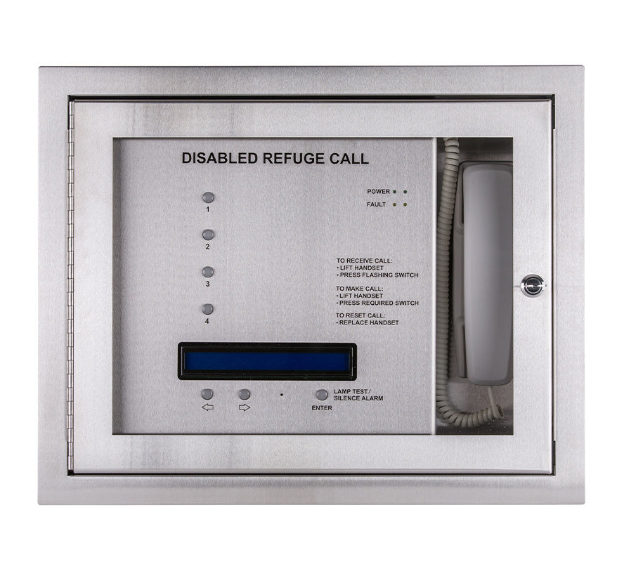 Cameo Orbital RS4 4-Line Disabled Refuge/Toilet Alarm System c/w Batteries, Flush Mount - Loop Wired (ORB/L/RS4/OLED/F) - JEM Systems UK