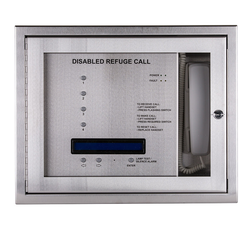 Cameo Orbital RS4 4-Line Disabled Refuge/Toilet Alarm System c/w Batteries, Surface Mount - Radial Wired (ORB/R/RS4/OLED/S) - JEM Systems UK