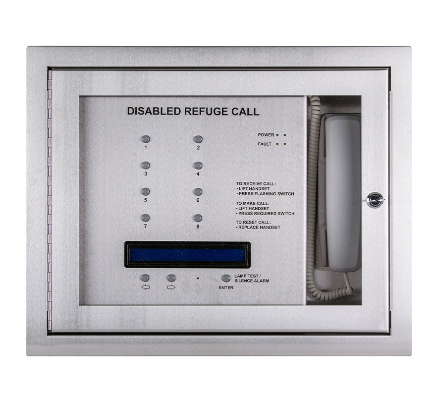 Cameo Orbital RS8 8-Line Disabled Refuge/Toilet Alarm System c/w Batteries, Flush Mount - Loop Wired (ORB/L/RS8/OLED/F) - JEM Systems UK