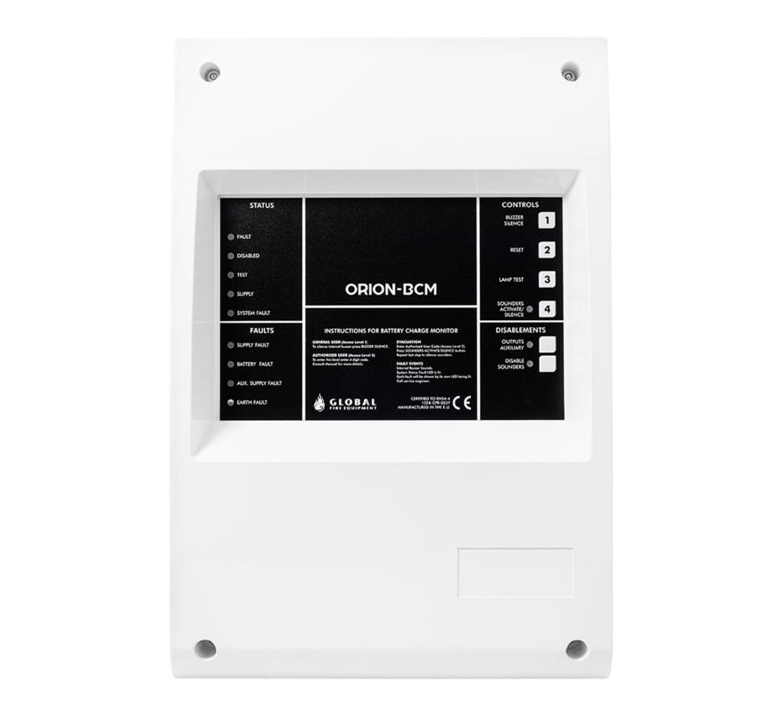 Global Fire ORION BCM 24V DC 1.7A EN54 PSU with Battery Charger & Integrated Sounder Circuit (BCM-ORION) - JEM Systems UK
