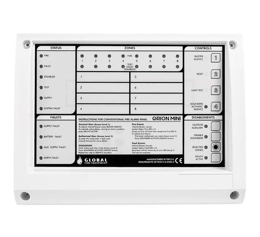 Global Fire ORION Repeater Panel c/w Network Card (ORION-REP) - JEM Systems UK