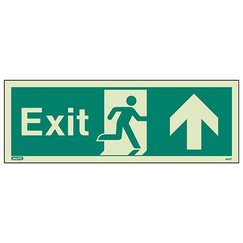 Firechief Sign EXIT UP Photolum (446K/R)