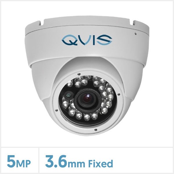 5MP 4-in-1 Fixed Lens Eyeball Dome CCTV Camera with 24pcs IR (White)
