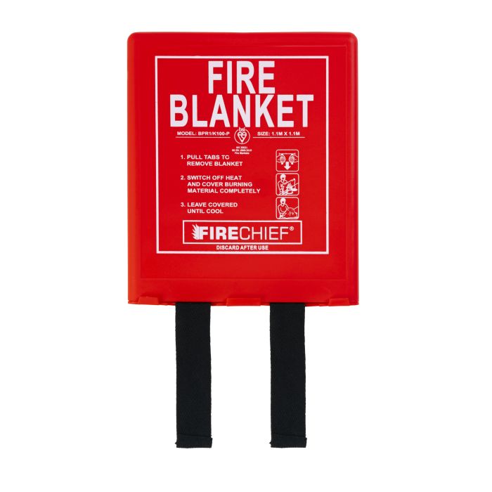 Firechief 1.1 x 1.1m Fire Blanket, Rigid Case (BPR1/K100-P) - JEM Systems UK